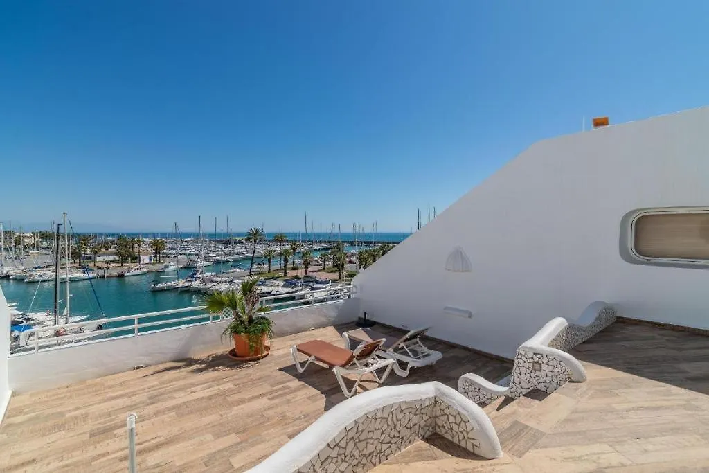 Nordic 1 Bedroom Apartment On Island Complex In Marina Harbour Benalmadena